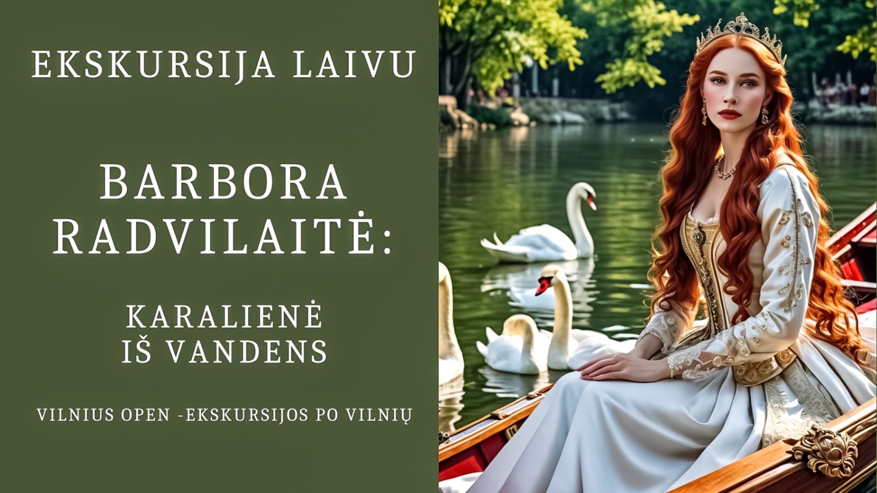 Ekskursija laivu "Barbora Radvilaitė: karalienė iš vandens"