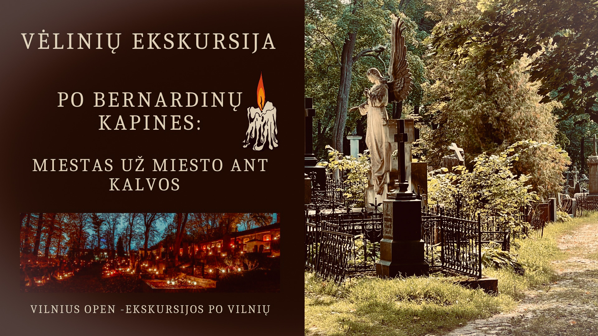 Vėlinių ekskursija "Po Bernardinų kapines: miestas už miesto ant kalvos" - nuotrauka 1